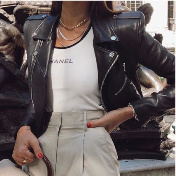 Danielle Bernstein Womens Faux-Leather Moto Motorcycle Jacket, Black, XL - Picture 1 of 13